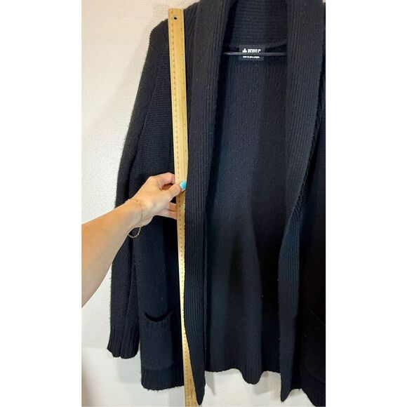 Beryll 100% Cashmere Oversized Open Front Cardigan in Black Women’s Medium - Picture 9 of 12